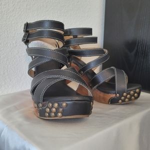 Bed Stu Michaela wedge cobbler series women's sandals 7B NEW, never worn